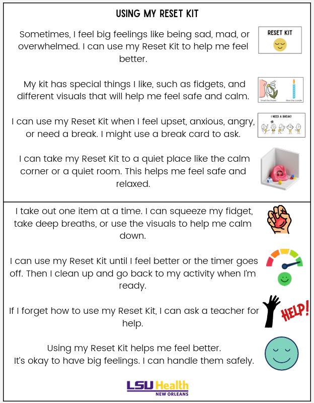 Social narrative showing how to use the toolkit.