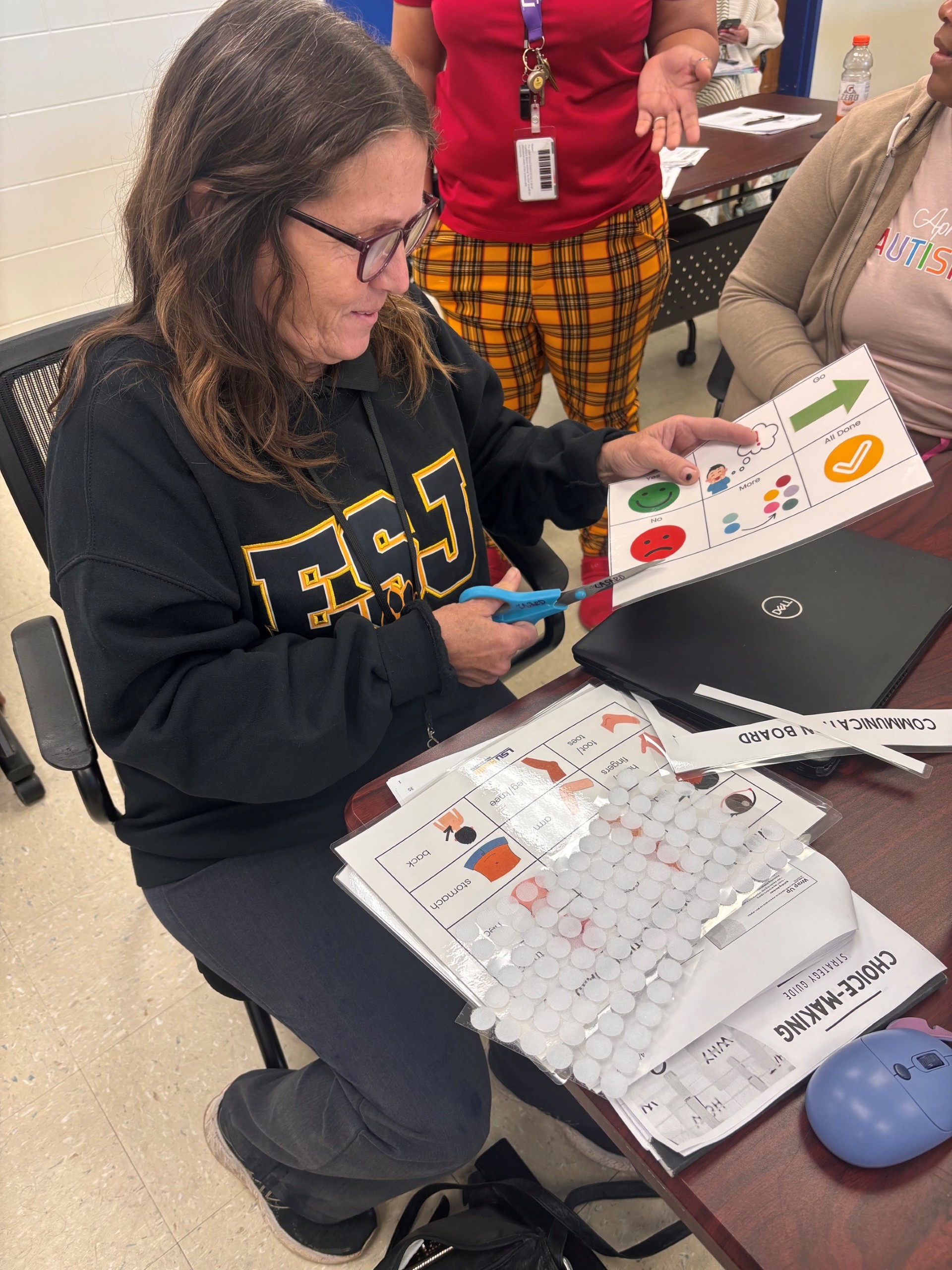 Teacher with Communication Board Make and Take
