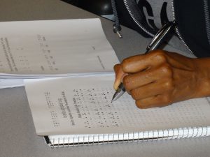 Writing Braille