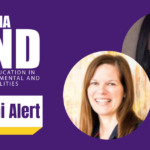 LEND Alumni Alert graphic with images of Nicole DeJean and Kristie Curtis